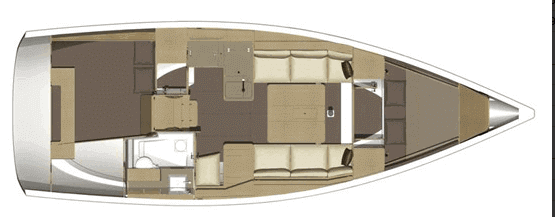 Dufour-yachts Dufour 350 Layout 1