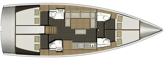 Dufour-yachts Dufour 460 Layout 1