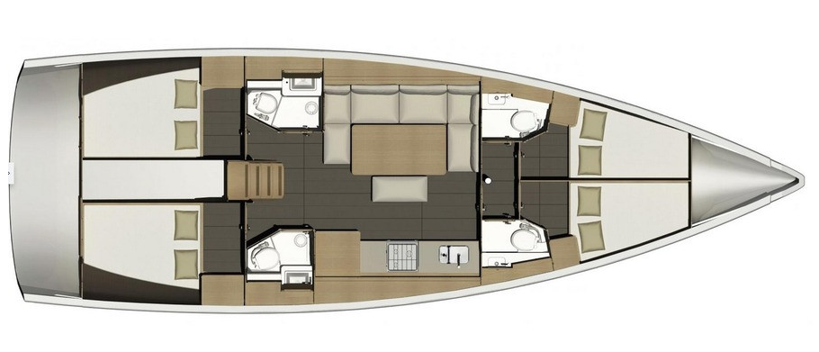 Dufour-yachts Dufour 460 Layout 1