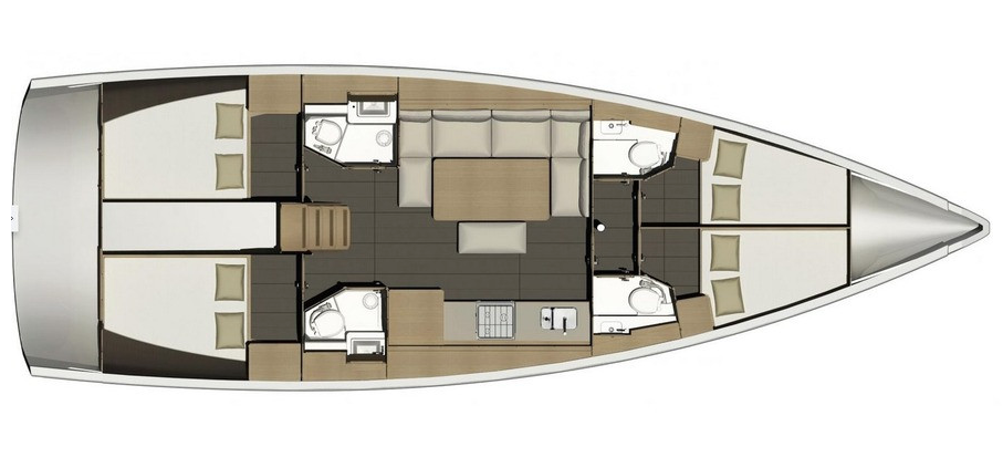 Dufour-yachts Dufour 460 Layout 1