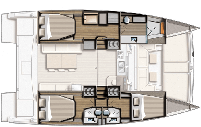 Catana-catamaran Bali 40 Layout 1
