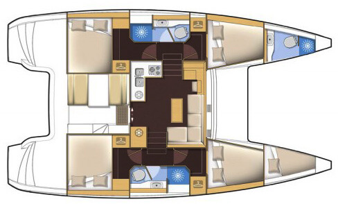 Lagoon-catamaran Lagoon 39 Layout 1