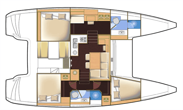 Lagoon-catamaran Lagoon 39 Layout 1