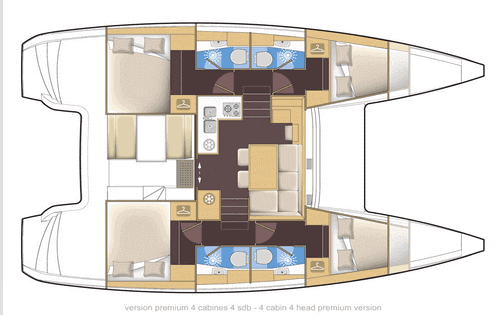 Lagoon-catamaran Lagoon 39 Layout 1