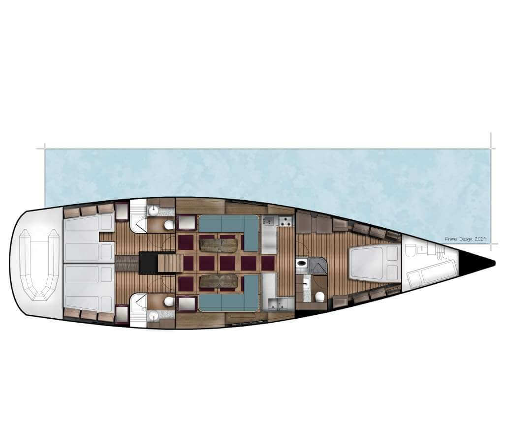Hanse-yachts Hanse 630 Layout 1