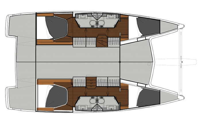 Lucia 40 4 Cabin version