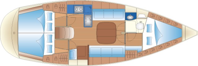 Bavaria-yachts Bavaria 36 Layout 1