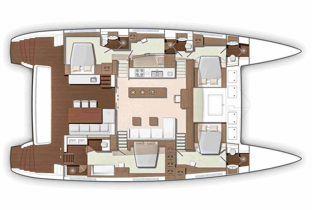 Lagoon-catamaran Power 630 Layout 1