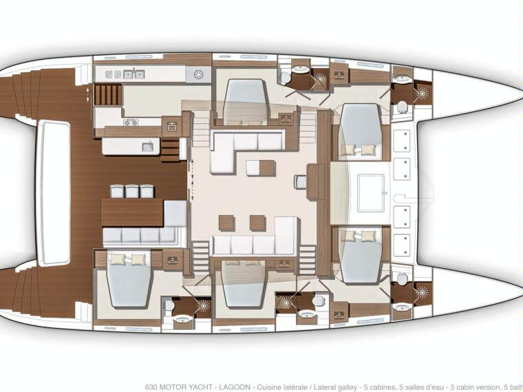 Lagoon-catamaran Power 630 Layout 1