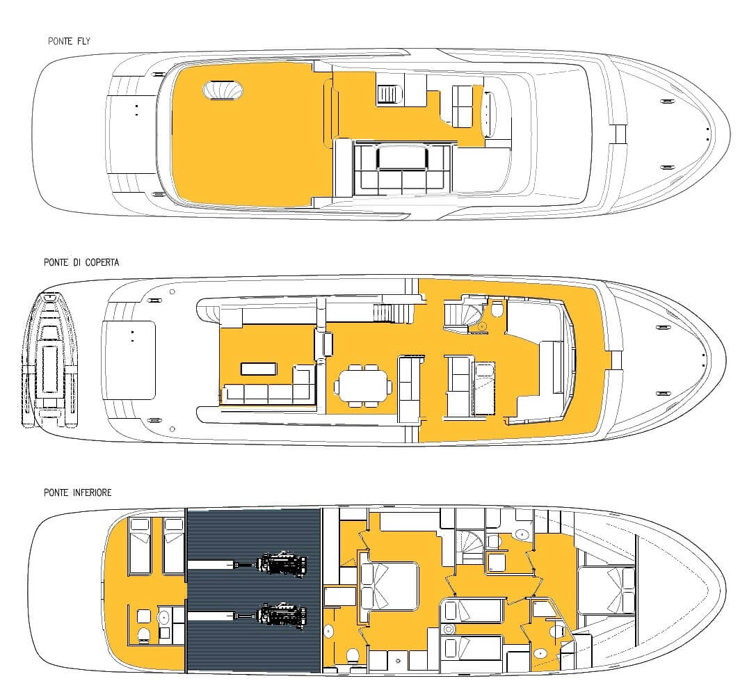 Custom Motoryacht 23m Layout 1