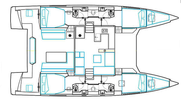 Nautitech-catamaran Nautitech 46fly Layout 1
