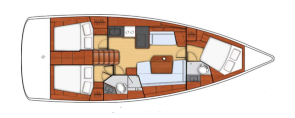Beneteau Oceanis 411 Layout 1