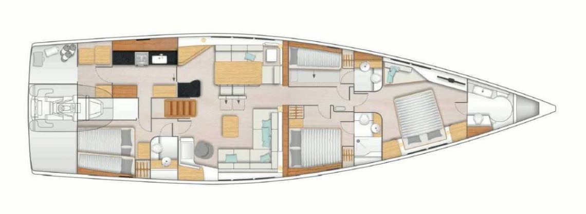 Hanse-yachts Hanse 675 Layout 1