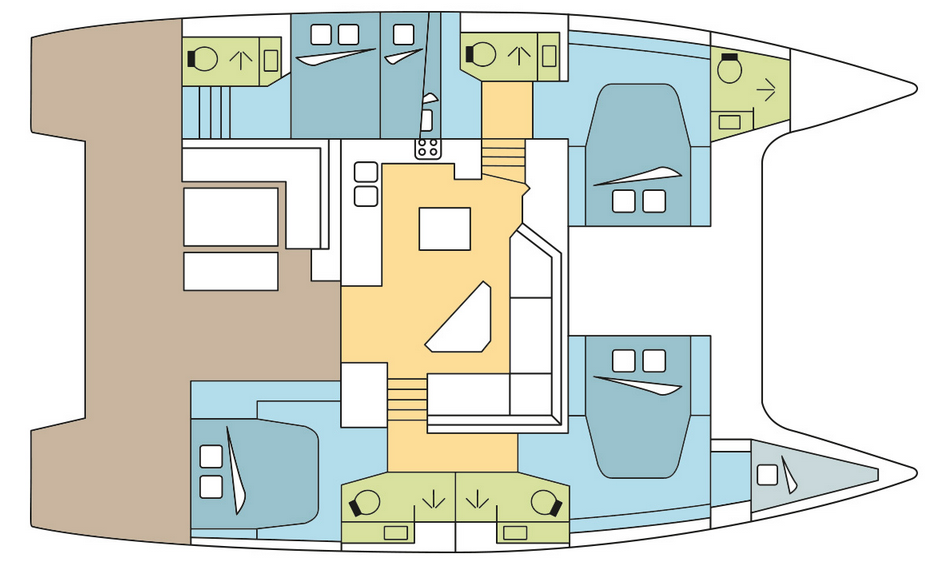 Fountaine-pajot Saona 47 Layout 1
