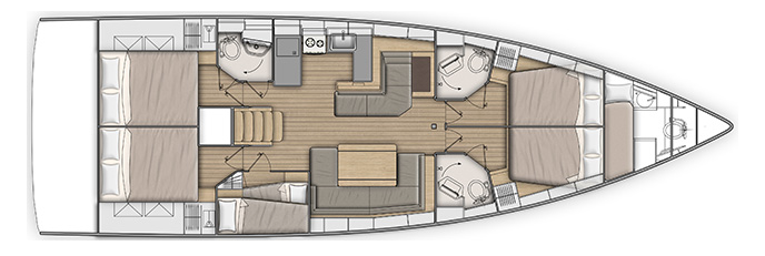 Beneteau Oceanis 511 Layout 1