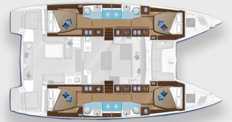Lagoon-catamaran Lagoon 50 Layout 1