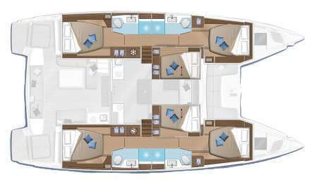 Lagoon-catamaran Lagoon 50 Layout 1