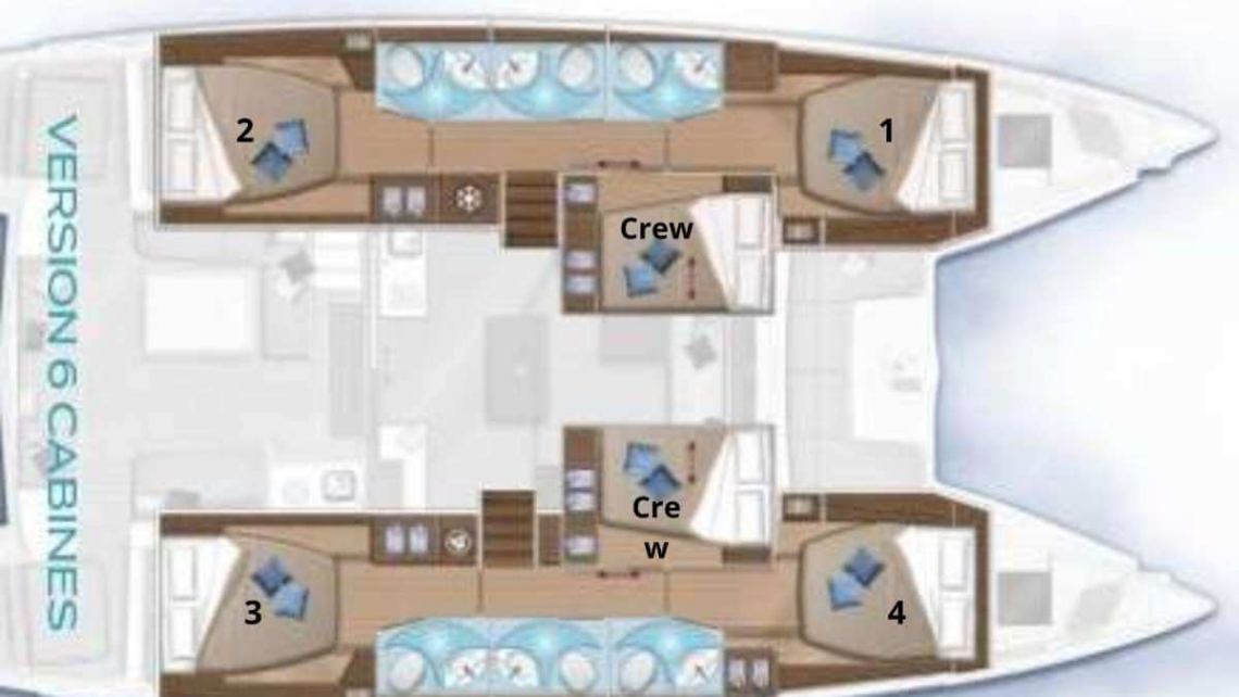 Lagoon-catamaran Lagoon 50 Layout 1