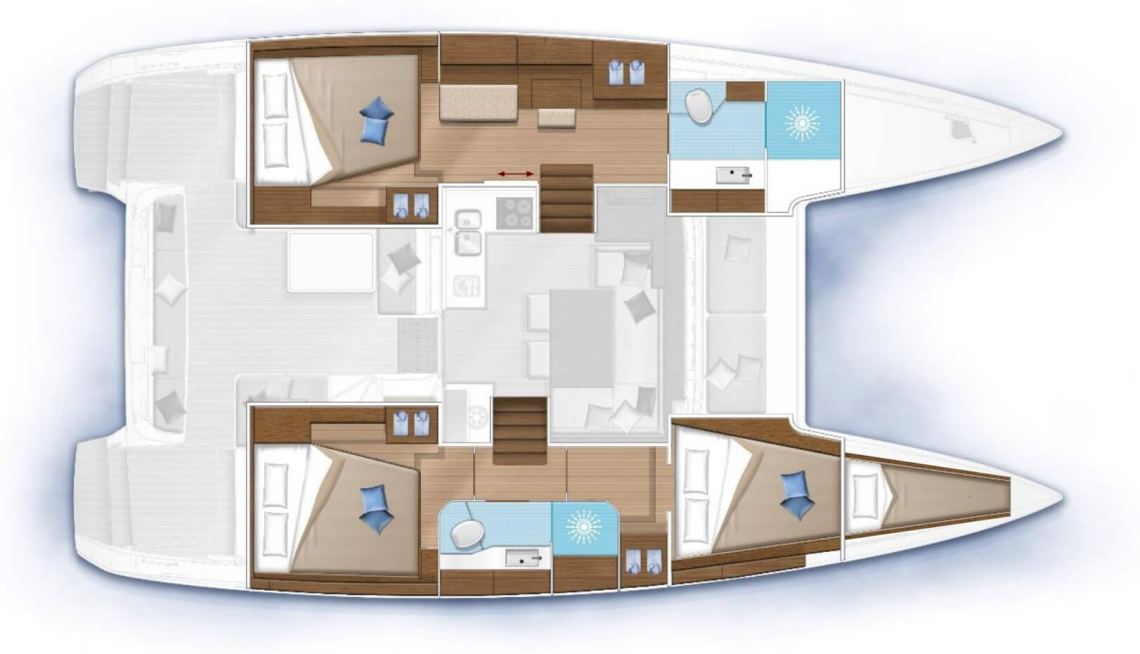 Lagoon-catamaran Lagoon 40 Layout 1