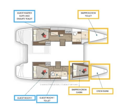 Lagoon-catamaran Lagoon 40 Layout 1