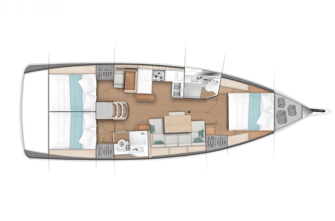 Jeanneau Sunodyssey 440 Layout 1