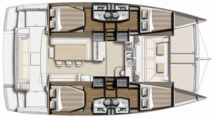 Catana-catamaran Bali 41 Layout 1