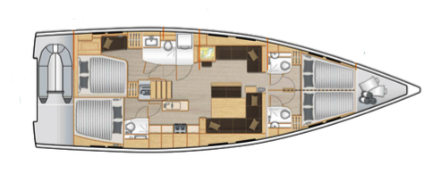 Hanse-yachts Hanse 548 Layout 1