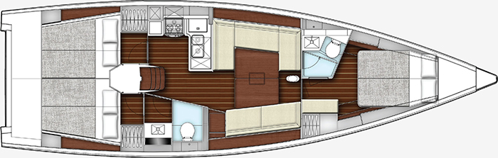 X-yachts Xyacht 43 Layout 1