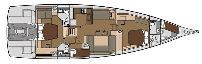 Dufour-yachts Dufour 63 Layout 1