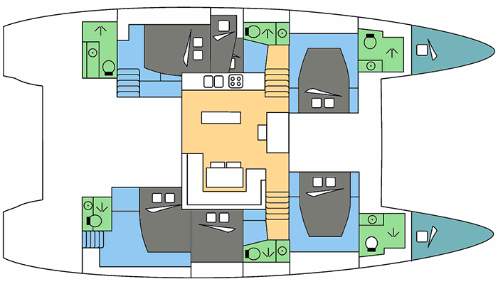 Lagoon-catamaran Lagoon 52 Layout 1