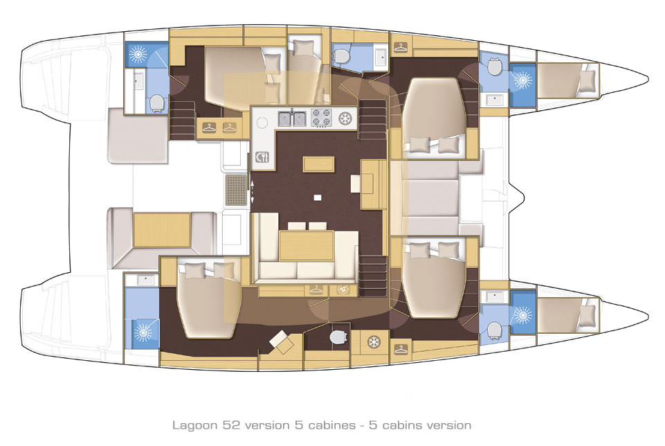 Lagoon-catamaran Lagoon 52 Layout 1
