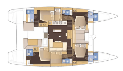 Lagoon-catamaran Lagoon 52 Layout 1