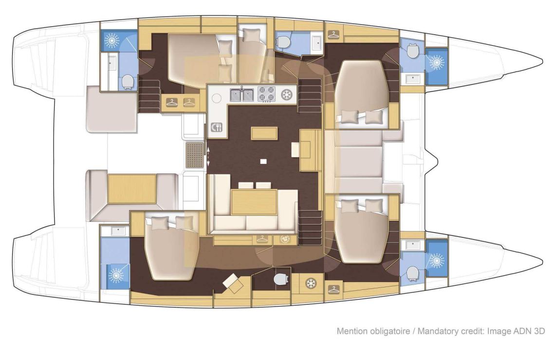 Lagoon-catamaran Lagoon 52 Layout 1