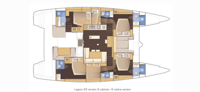 Lagoon-catamaran Lagoon 52 Layout 1