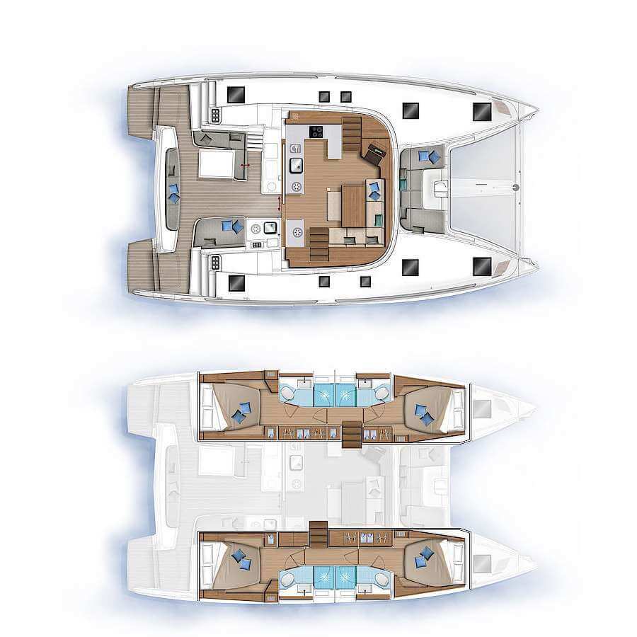 Lagoon-catamaran Lagoon 46 Layout 1