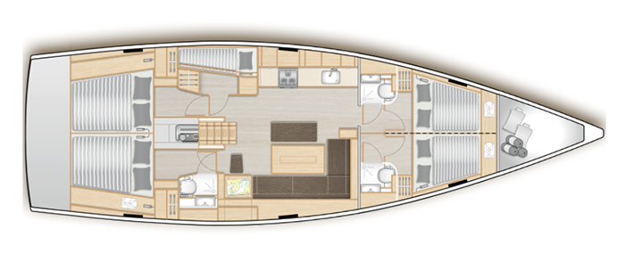 Hanse-yachts Hanse 508 Layout 1