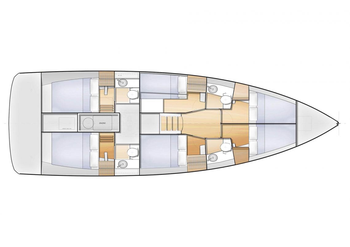 Jeanneau Sunloft 47 Layout 1