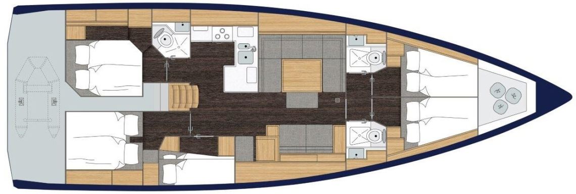 Bavaria-yachts Bavaria Bavariac50 Layout 1