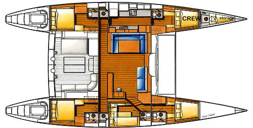 Lagoon-catamaran Lagoon 65 Layout 1