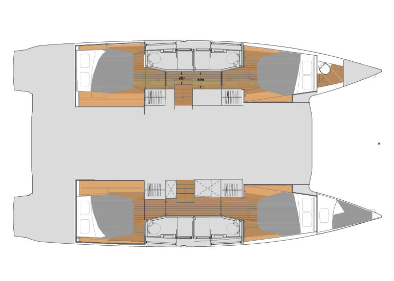 Fountaine-pajot Elba 45 Layout 1