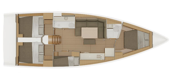 Dufour-yachts Dufour 430 Layout 1