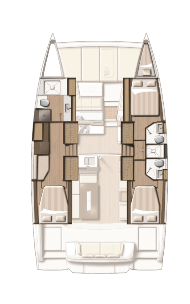 Catana-catamaran Bali 42 Layout 2
