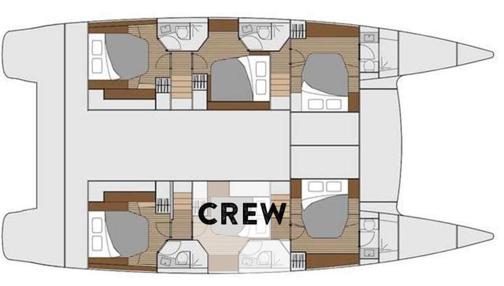 Fountaine-pajot Catamaran 59 Layout 1