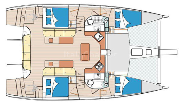 Islands-spirit-catamaran Islandsspirit 410 Layout 1
