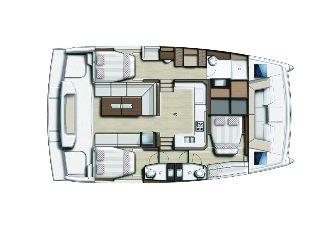 Catana-catamaran Bali Catspace Layout 1