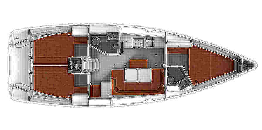 Bavaria-yachts Bavaria 41 Layout 1