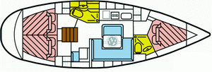 Bavaria-yachts Bavaria 41 Layout 1
