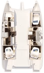 Fountaine-pajot Catamaran 44 Layout 1