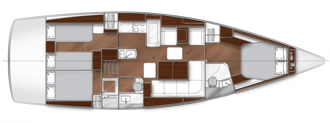 Bavaria-yachts Bavaria 46 Layout 1