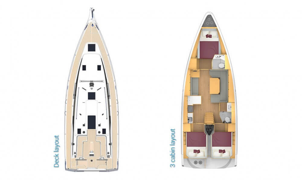 Bavaria-yachts Bavaria 42 Layout 1